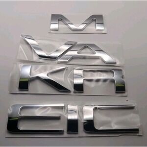TAILGATE INSERTS‎ LETTERS FOR 2022-2025 MAVERICK REAR RAISED EMBLEMS GLOSS BLACK